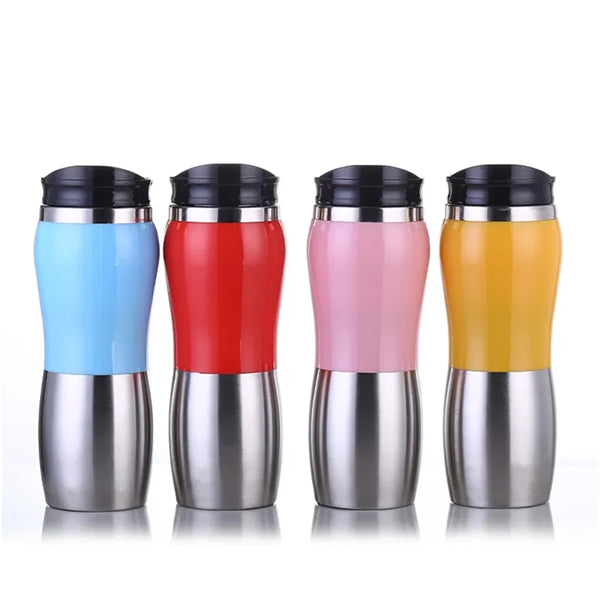 12oz Stainless Steel Curved Travel Tumbler