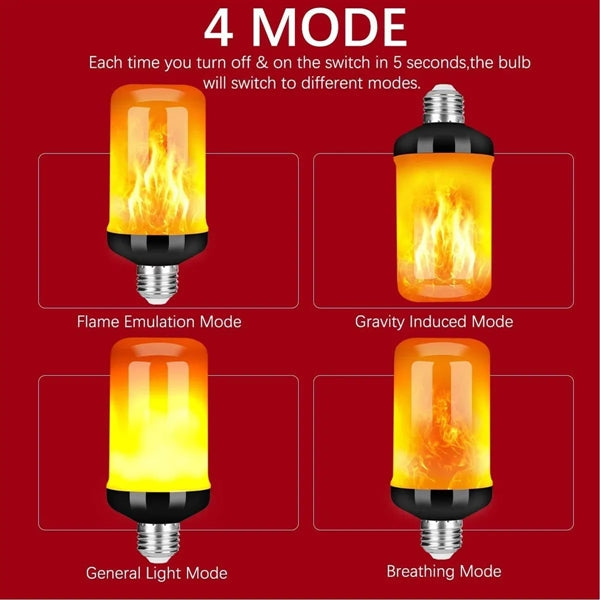 Halloween Upgraded LED Flame Light Bulb