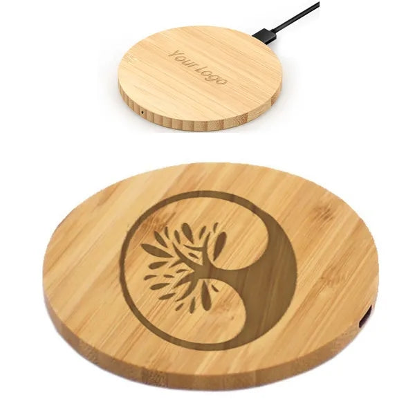 Bamboo Round Wireless Charger