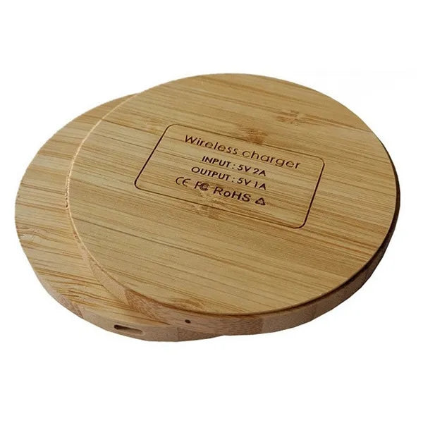Bamboo Round Wireless Charger