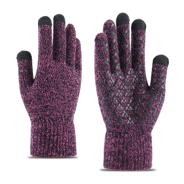 Thickened Warm Touch Screen Knit Glove