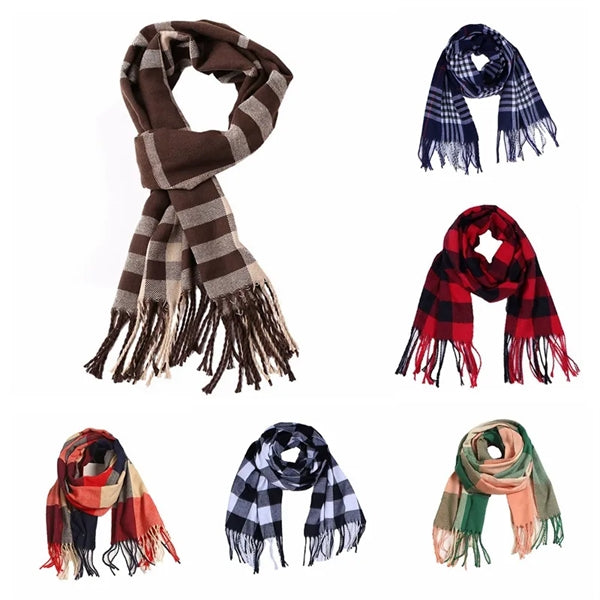 Warm Plaid Buffalo Blanket Scarf