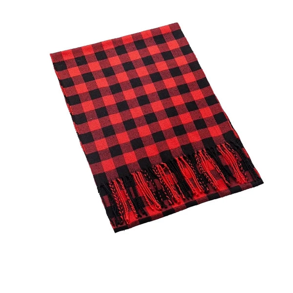 Warm Plaid Buffalo Blanket Scarf