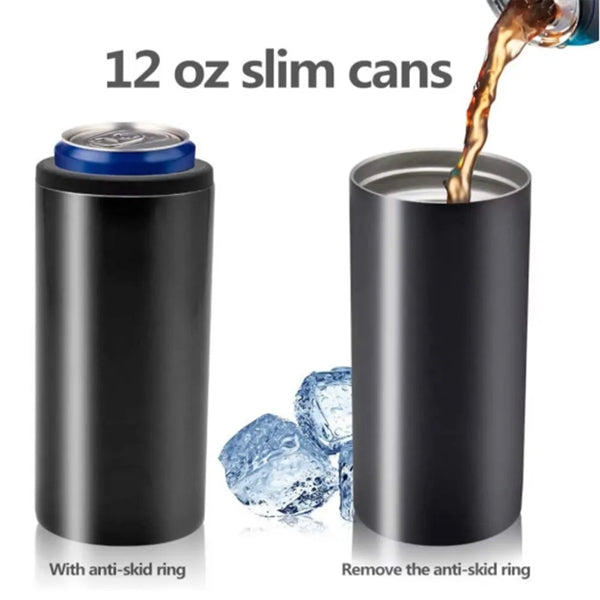 12 oz Stainless Steel Skinny Can Cooler