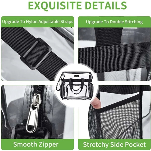 Multipurpose Large Capacity Stadium Approved Clear Tote Bag