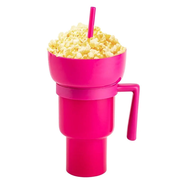 Cinema 2-in-1 Snack and Drink Cup 32oz Plastic Tumbler