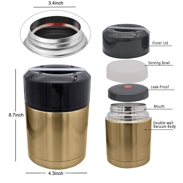 Stainless Steel Portable Vacuum Insulation braised Beaker