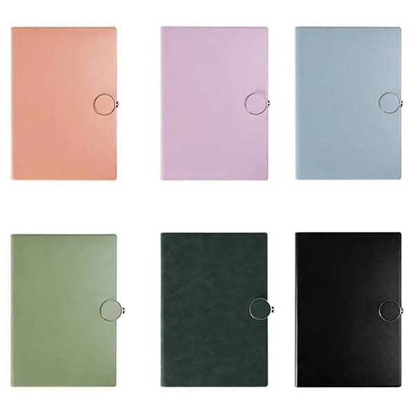 Magnetic Buckle Leather Hardcover Notebook A5 Personal Diary