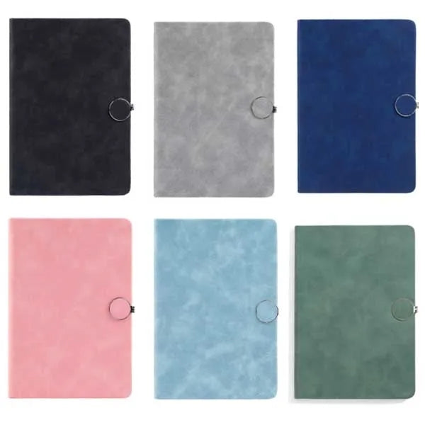 Magnetic Buckle Leather Hardcover Notebook A5 Personal Diary