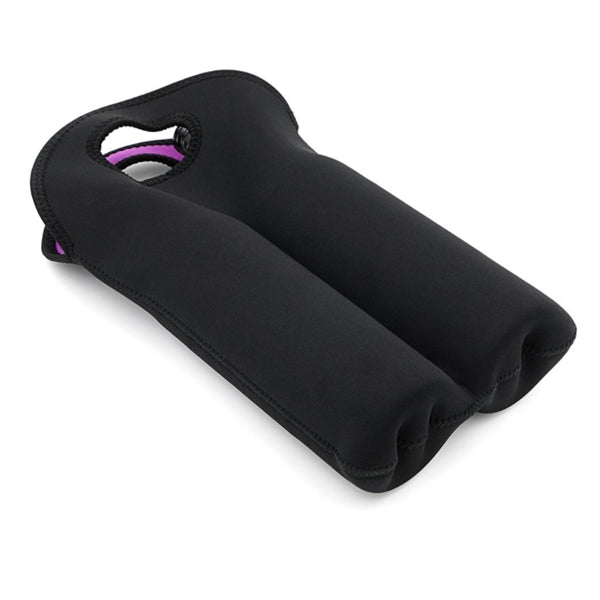 Two Bottles Neoprene Wine TOTE (9" W x 14" H )