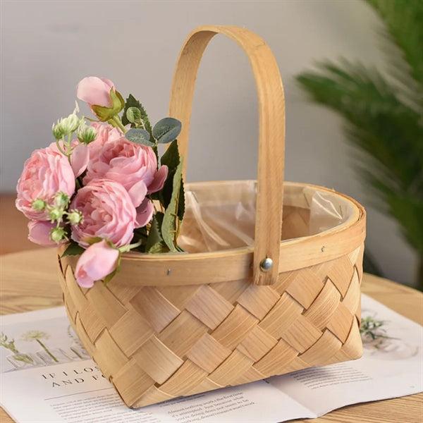 Portable Handmade Rattan Storage