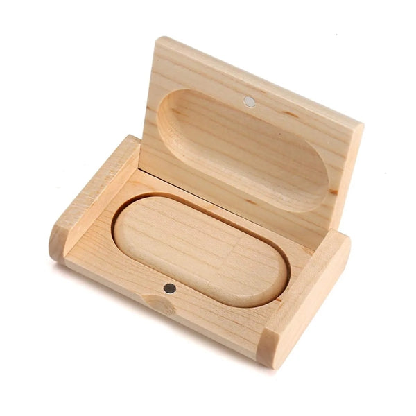 256Mb Wooden Usb 2.0 Flash Drive Data Storage