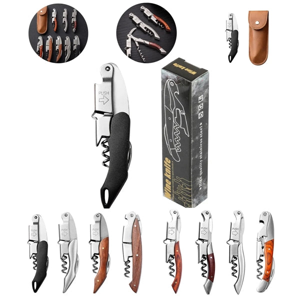 3-In-1 Stainless Steel Double Hinged Wine Key