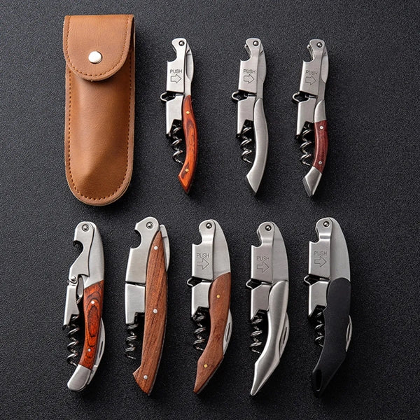 3-In-1 Stainless Steel Double Hinged Wine Key