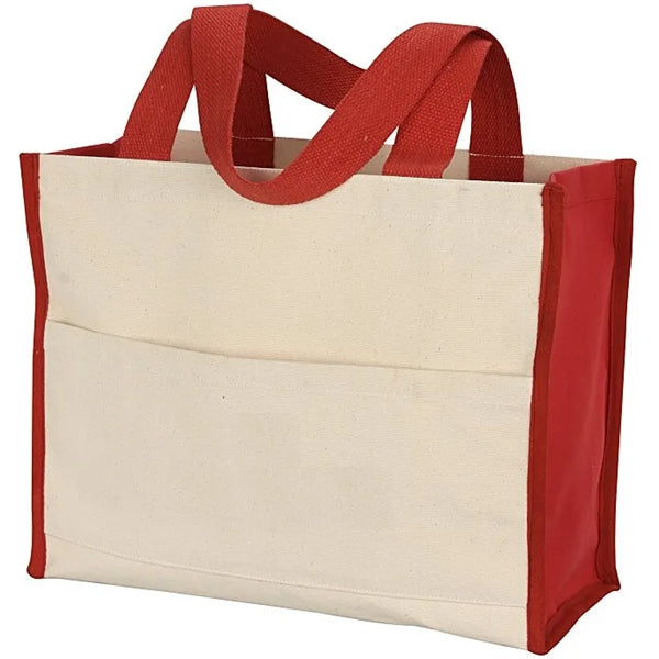 Cotton Gusset 12 oz. Accent Box Tote