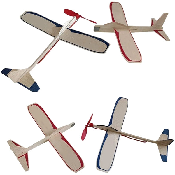DIY Balsa Wood Airplane Model for Kids Learning