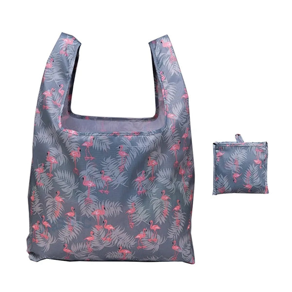 Full Color Foldable Grocery Totes with Carry Pouch
