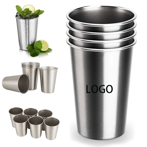 16 oz Single Layer Stainless Steel Pint Cup