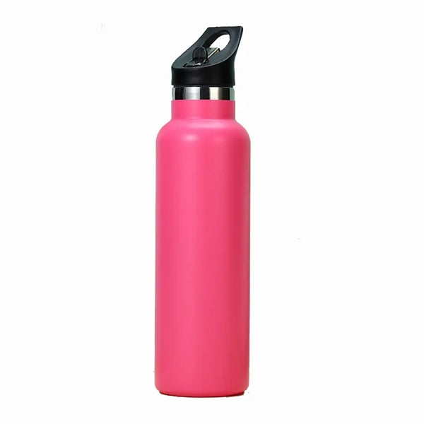 20 Oz. Vacuum Insulated Water Bottle w/Straw Lid