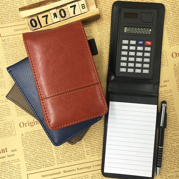 A7 Pocket Notebook With Solar Calculator