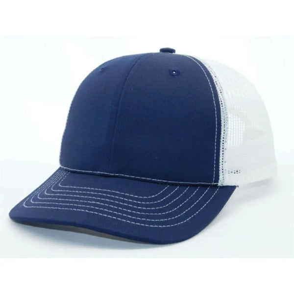 True American Made 6-Panel White Mesh Trucker Cap
