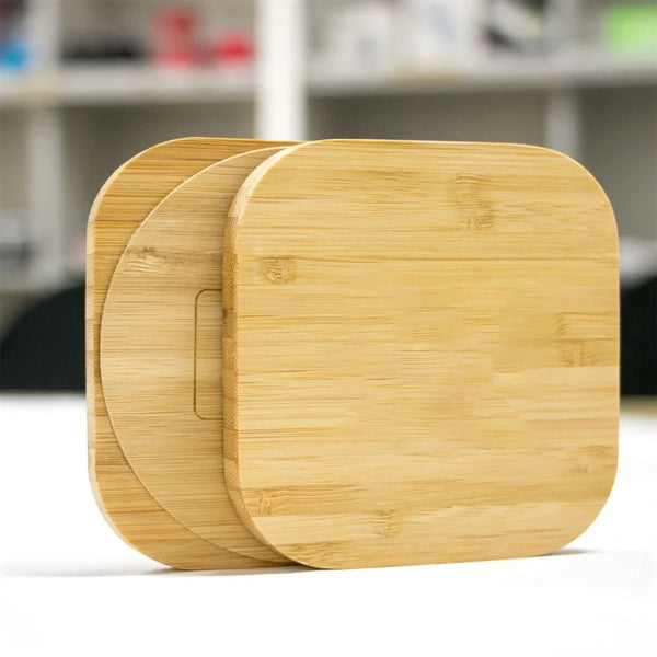 Bamboo Wood Cell Phone Fast Wireless Charger