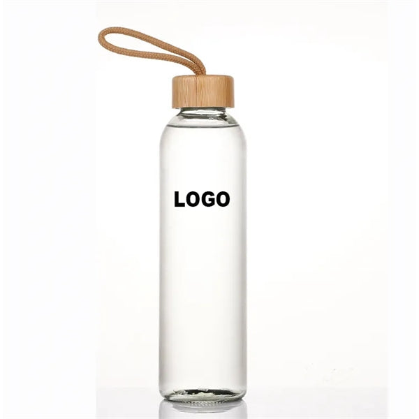 The 18 Oz. Glass & Bamboo Bottle