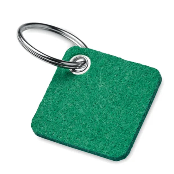 Square RPET Felt Keyring