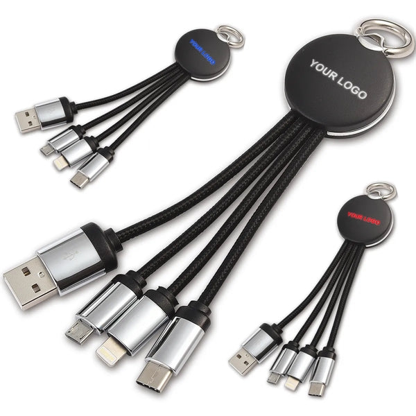 Light-Up Your Logo Power Bank & 3 in 1 Charging Cable