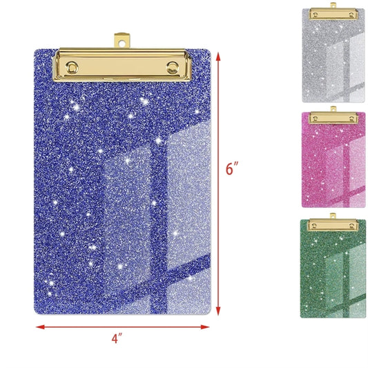 Glitter Acrylic Office File Clipboard