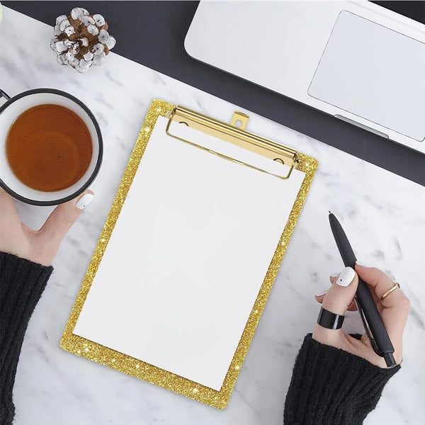 Glitter Acrylic Office File Clipboard