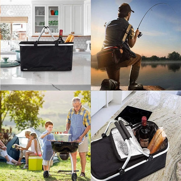 Foldable Picnic Cooler Basket