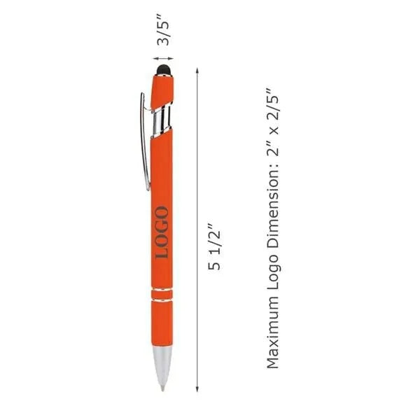 Incline Soft Touch Stylus Metal Pen