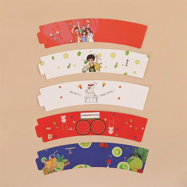One-off Corrugated Paper Cup Set Advertising Printing Custom