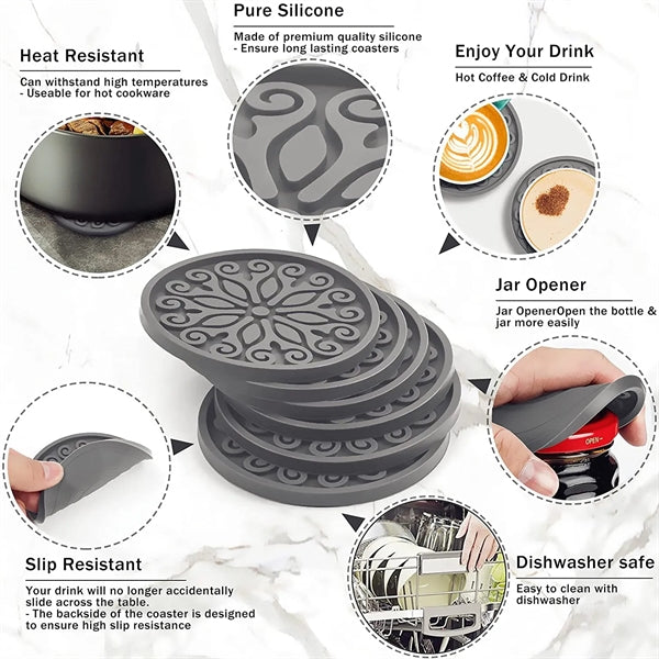Thickened Drink Coasters with Custom Logo
