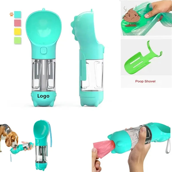 Portable Multifunctional Pet Dog Water Bottle Dispenser