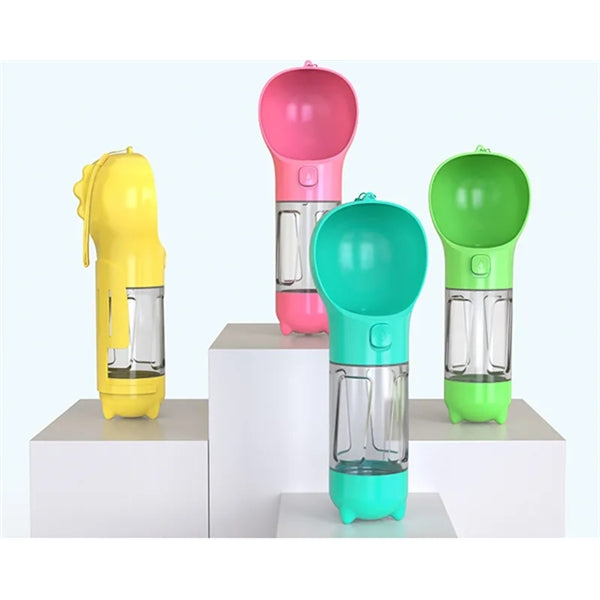 Portable Multifunctional Pet Dog Water Bottle Dispenser