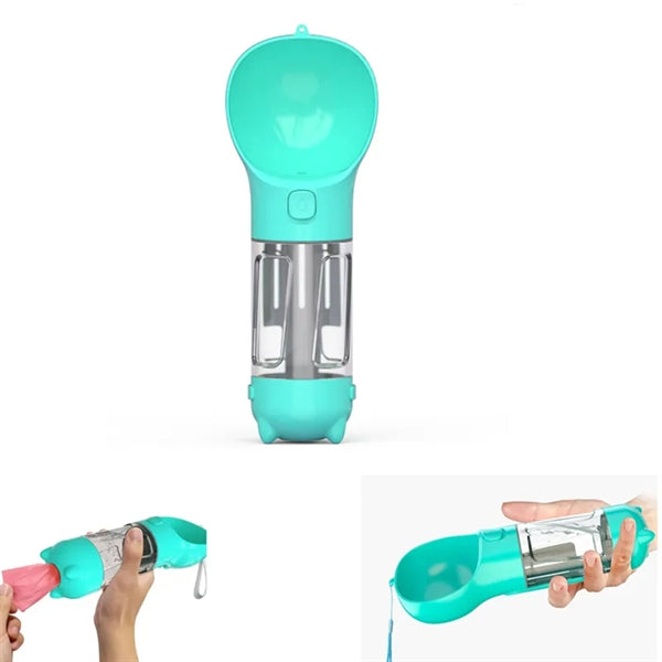 Portable Multifunctional Pet Dog Water Bottle Dispenser