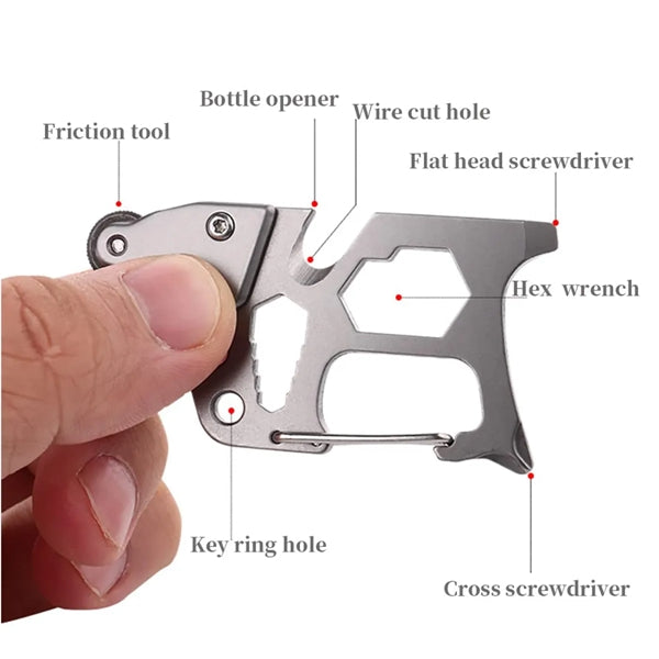 8 In 1 Multitool Tool Keychain