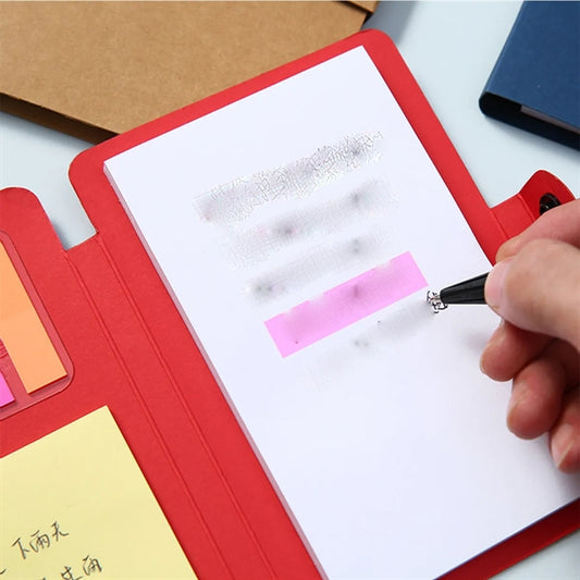 Button Notebook With Pen