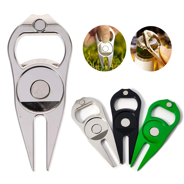 Golf Divot Fixer With Opener