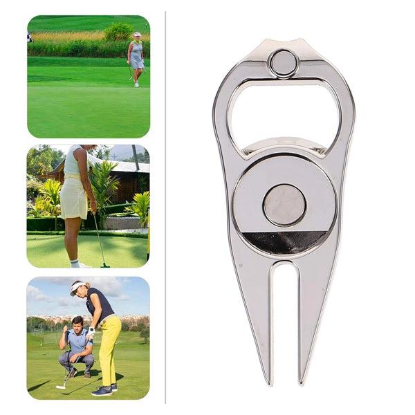 Golf Divot Fixer With Opener