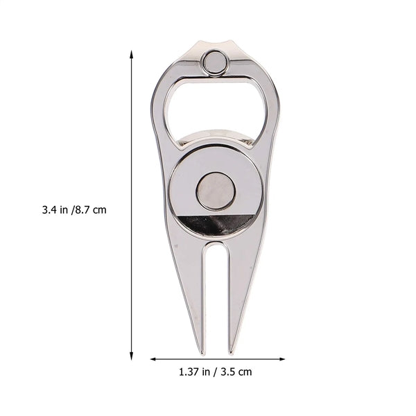 Golf Divot Fixer With Opener