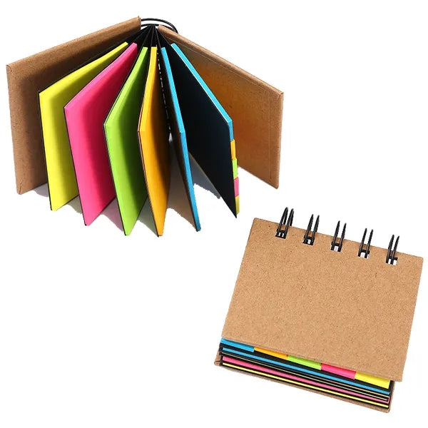 Mini Spiral Sticky Notes & Flags