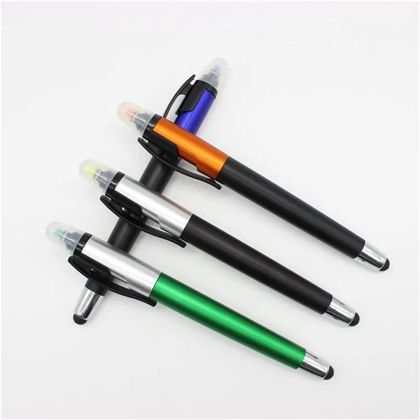 Multifunctional Stylus Ballpoint Pen with Highlighter