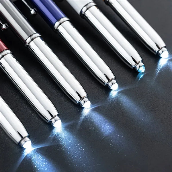 Multifunctional LED Ballpoint Pen With Stylus