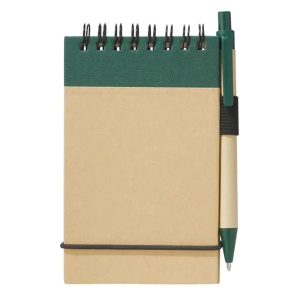 Recycled Spiral Jotter with Pen - 4X5