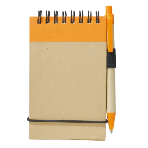 Recycled Spiral Jotter with Pen - 4X5