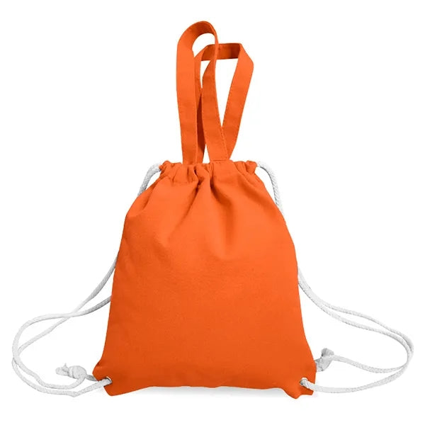 8oz. Recycled Cotton Drawstring Bag With Handle