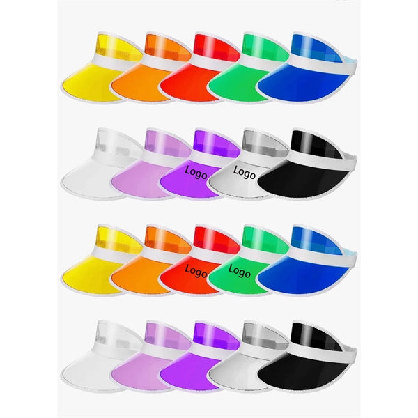 Roofless PVC Sun Visor Hats